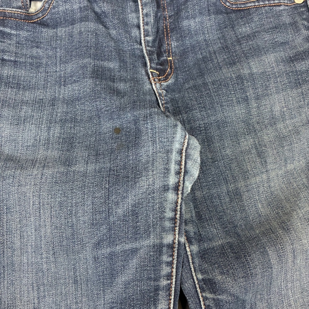 American Eagle Kick Boot Cut Super Stretch Dark Wash Jeans Womens Size 6 (28x29) - Picture 4 of 6